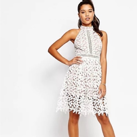 ASOS Love Triangle High Neck Midi Dress - Picture 2 of 6